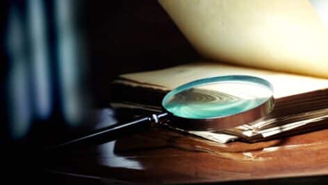 A magnifying glass