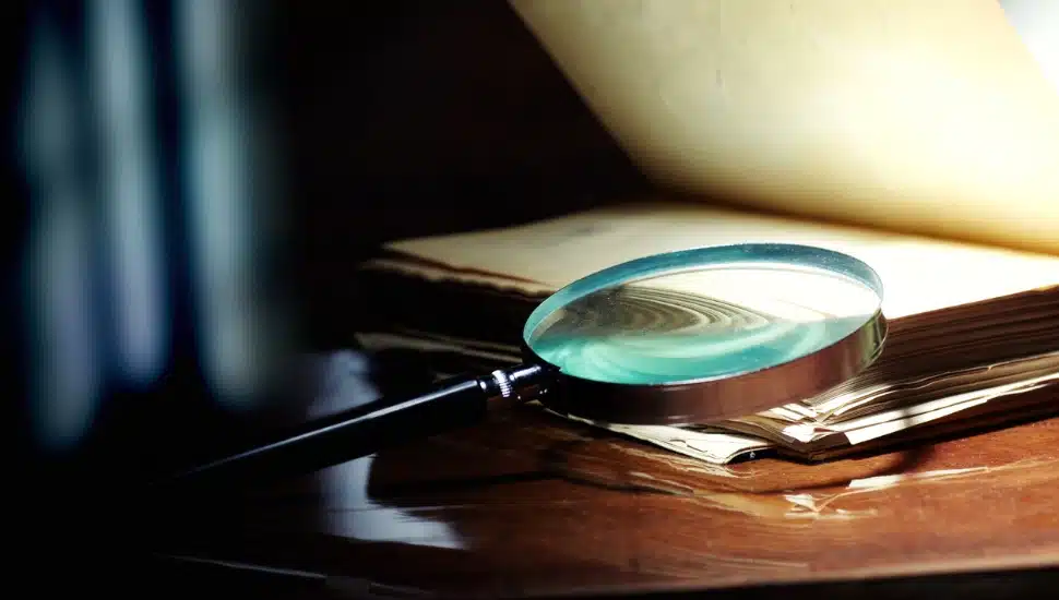 A magnifying glass