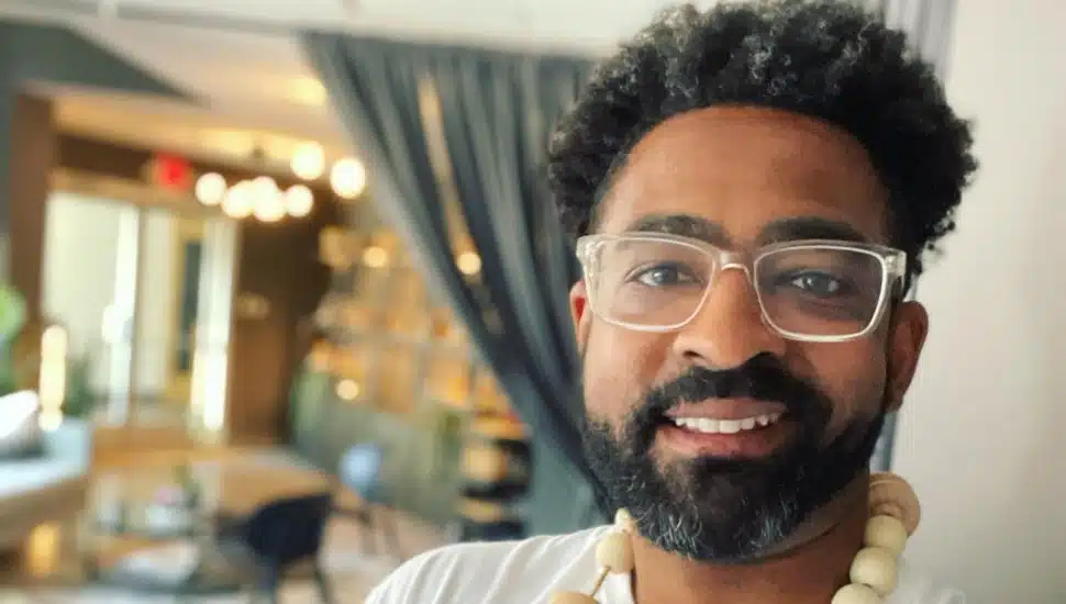 Marques Davis, the founder of Mount Airy Candle Co.