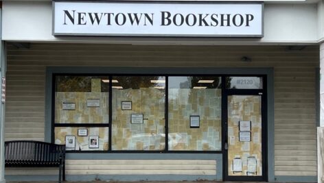 The exterior of the new location of the Newtown Bookshop