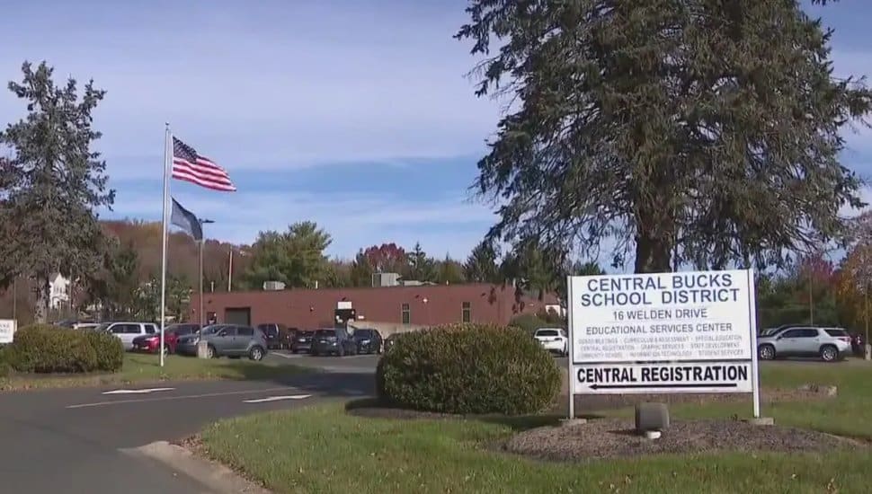 Central Bucks School District signage and building