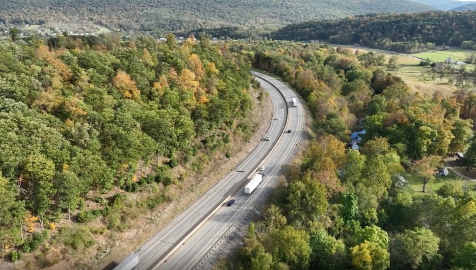 A stretch of the Pennsylvania Turnpike.