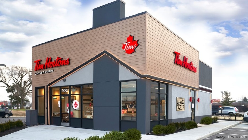 A Tim Hortons coffee shop.