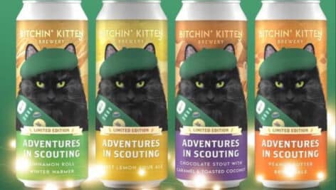 A selection of Bitchin Kitten' beers