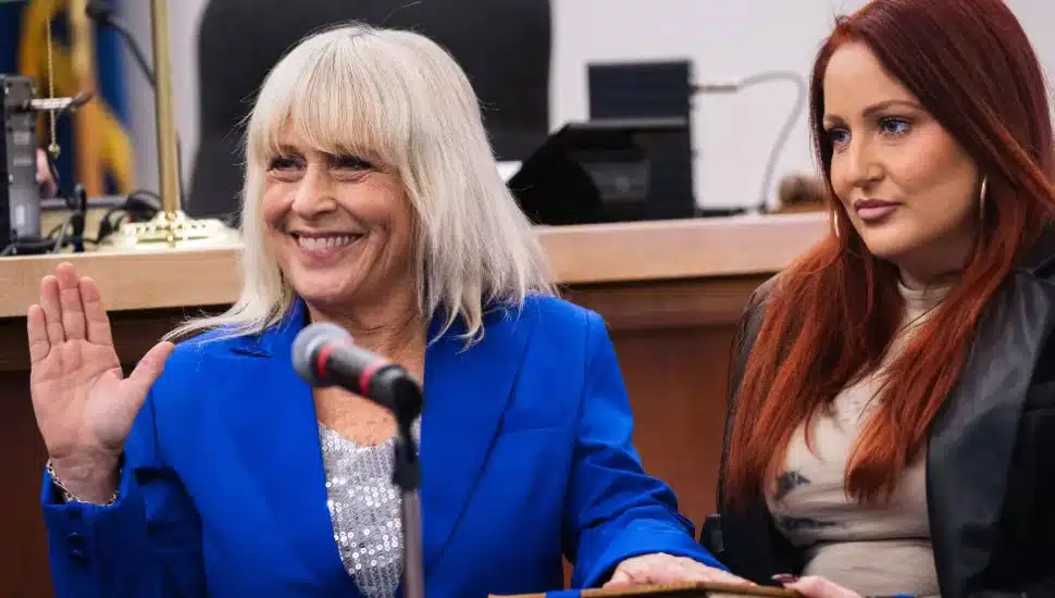 Bucks County Commissioner Diane Elis-Marseglia swears in