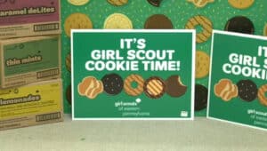 girl scout cookie signs