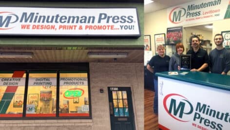 Minuteman Press Facade and business owners