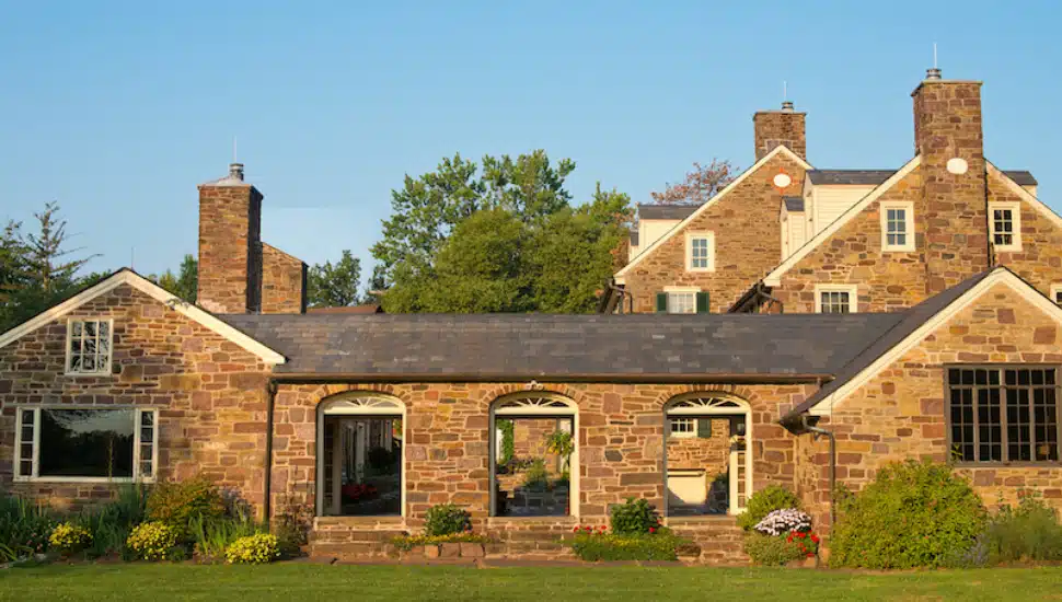Exterior of Pearl S Buck Estate on sunny day