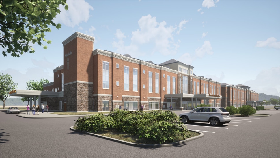 St. Luke's Upper Bucks campus rendering