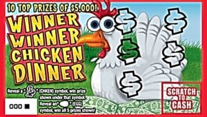 Winner Winner Chicken Dinner Lottery Ticket