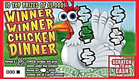 Winner Winner Chicken Dinner Lottery Ticket