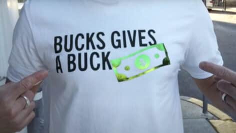 Bucks Gives a Buck t-shirt