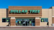 Dollar Tree store in Houston, Texas, USA on March 13, 2022. Dollar Tree is an American multi-price-point chain of discount variety stores.