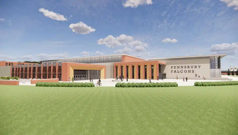 graphic rendering of Pennsbury High School