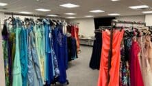 prom dress boutique inside mortgage office