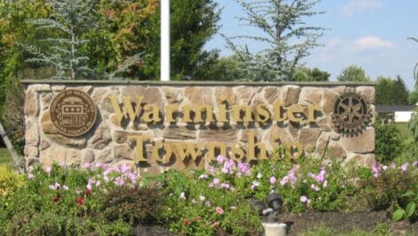 Warminster Township sign