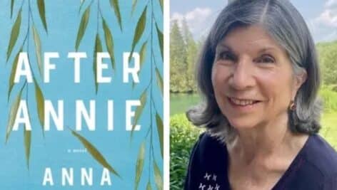 side by side of After Annie book cover and Anna Quindlen
