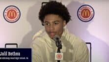 Jalil Bethea at press conference for McDonald's All American