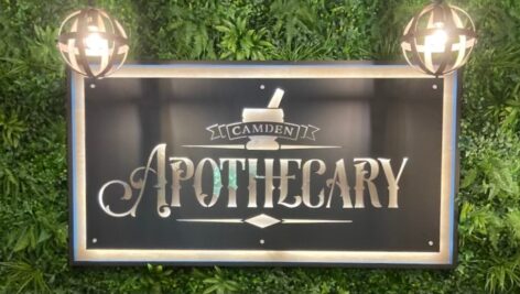 Camden Apothecary plaque.