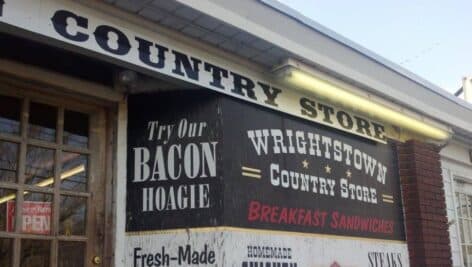 Exterior of Wrightstown country store