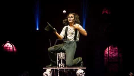 performer at paranormal cirque