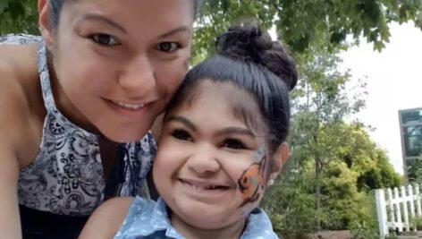 Anastasia Pagan with her mom Vanessa Jackson.