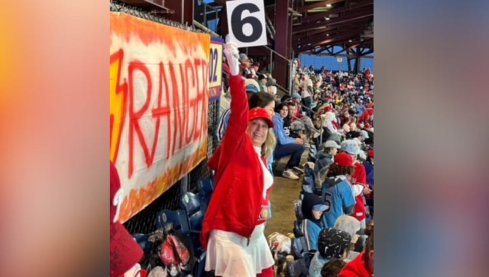 Beth Overmeir at Phillies game