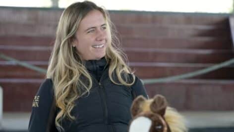 Caroline Pamukcu headshot smiling at Behind the Barns youtube series