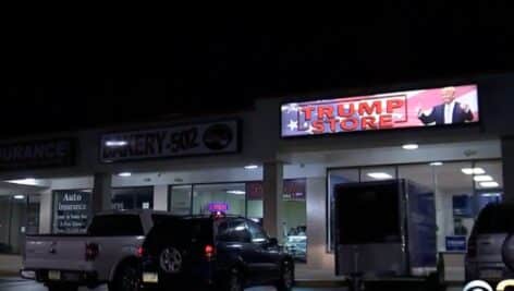 Trump store exterior in Bensalem