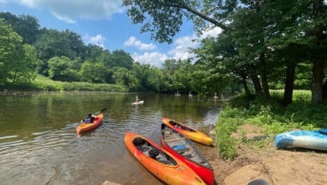 Kayak on the Delaware River