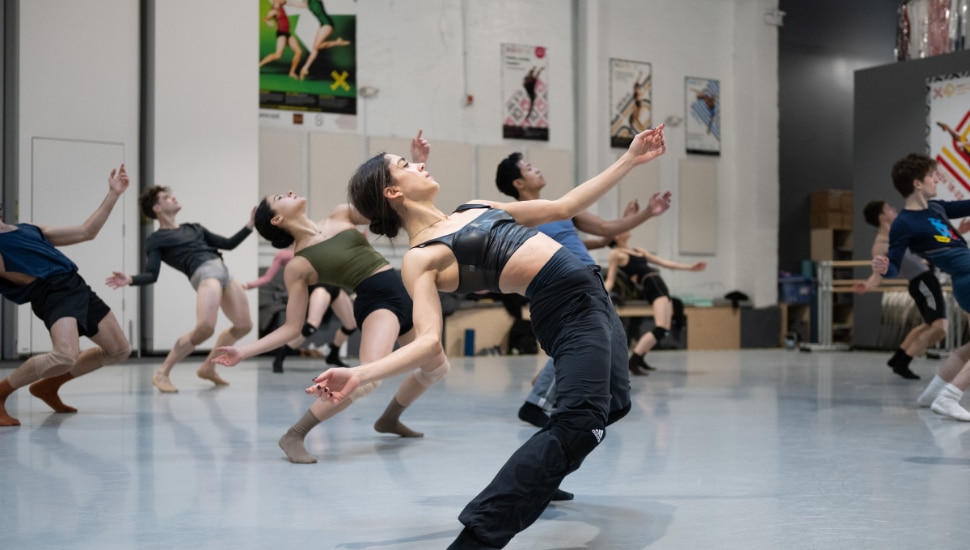 Dancers rehearsing at BalletX.