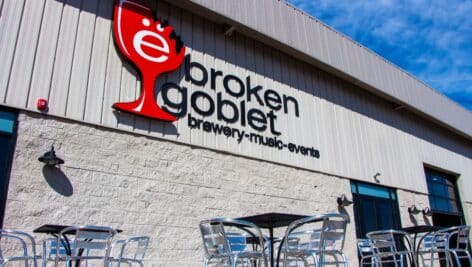 Broken goblet brewing exterior