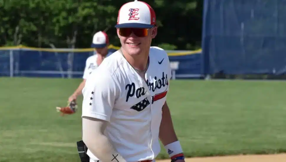 Chase Harlan at baseball field