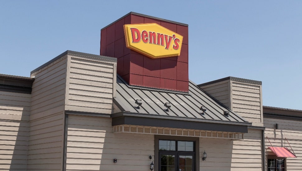 Champaign - Circa June 2023: Denny's fast casual restaurant and diner. Dennys has been a late night food favorite for generations.