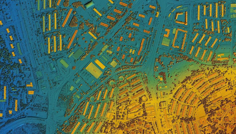 GIS Map of urban city area