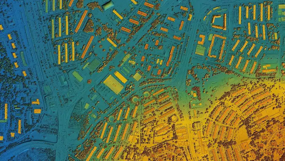 GIS Map of urban city area