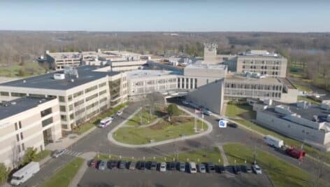 Drone view of St. Mary Medical Center