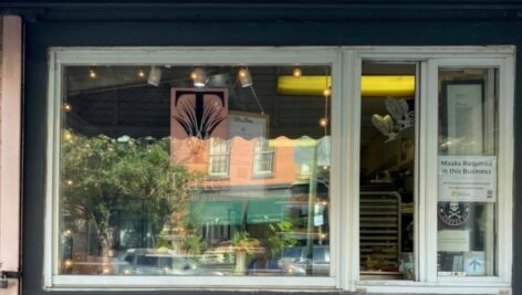 Tartes Pastry Shop takeout window in Old City.