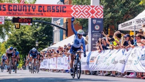 Guy on bike at Bucks County Classic race