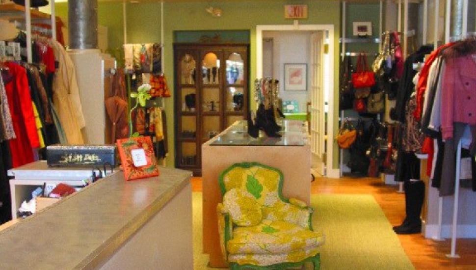 Inside Petunia's Consignment Boutique.