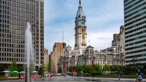 Dilworth Park in Center City Philadelphia.