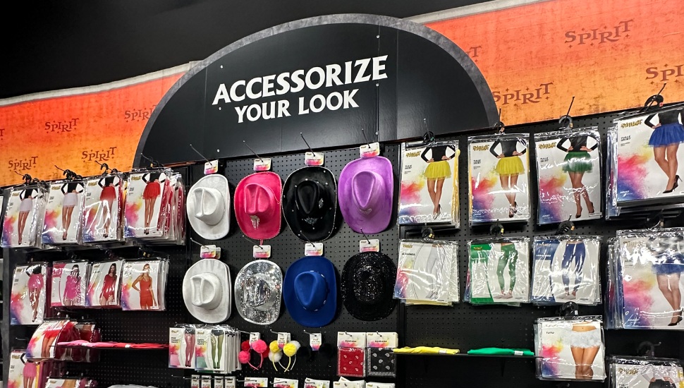 Spirit Halloween accessories and costumes