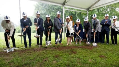 Penn State Abington Chancellor Gary Liguori invited students, faculty, staff and guests from a variety of campus partners to a groundbreaking ceremony for the new academic building