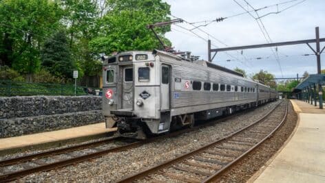 SEPTA Regional Rail Train at Chestnut Hill East