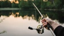 man holding fishing rod