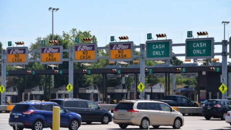 Pennsylvania Turnpike King of Prussia toll plaza.