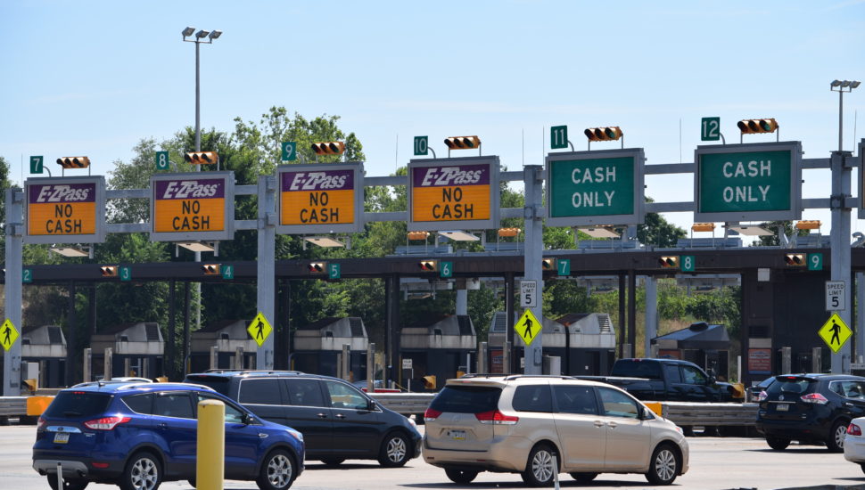 Pennsylvania Turnpike King of Prussia toll plaza.