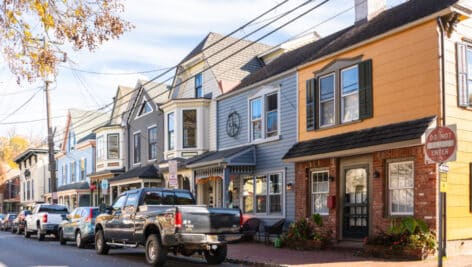 Houses in Lambertville.