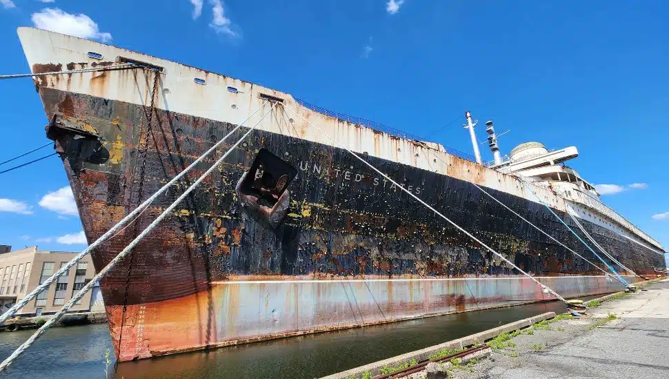 The SS United States cruise ship.