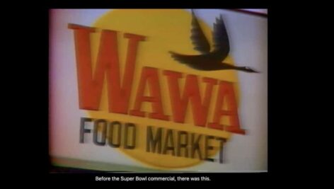 A still from a vintage Wawa commercial.